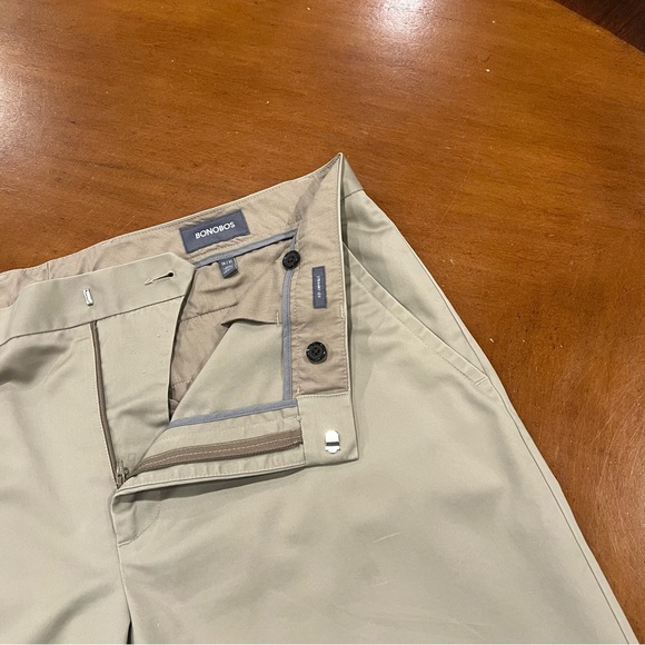 Bonobos Straight Leg Weekday Warrior Dress Pants Wednesday Tan 38x32 - Picture 9 of 16